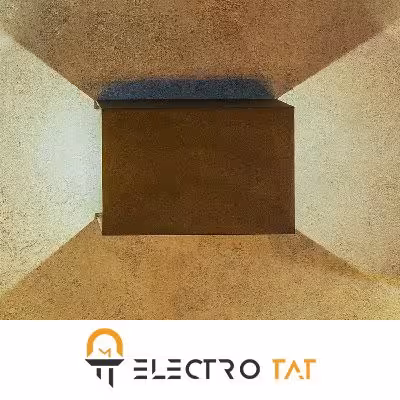 چراغ دکوراتیو دو طرفه مستطیل دمپردار زمرد نور رنگ سفارشی