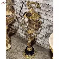 تلفن ایستاده دکوری مدل ملکه، جنس برنز، ارتفاع 1 متر با پایه سنگی، دارای گارانتی
