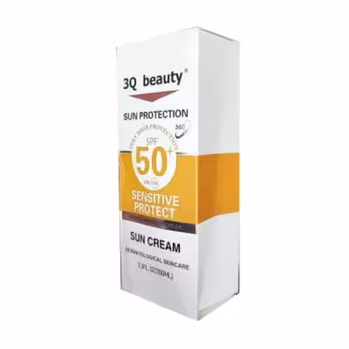 کرم ضد آفتاب بدون رنگ 3Q beauty حاوی SPF 50 حجم 100 میلی لیتر