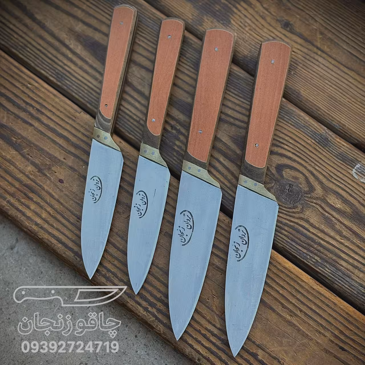 چاقو اشپزخانه دوسایز پر کاربرد استیل ضد زنگ