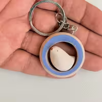 سرکلیدی جوجه داخل حلقه طرح هفت