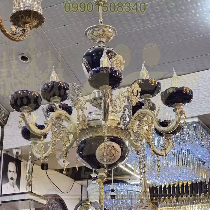 لوستر ايتاليايي سراميکي 6 ش