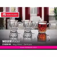 نیم لیوان موزر برند نوری تازه مجموعه 6 عددی