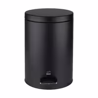 سطل زباله پدالی 14 لیتری سایلنت مشکی درب فلزی کد 16176072