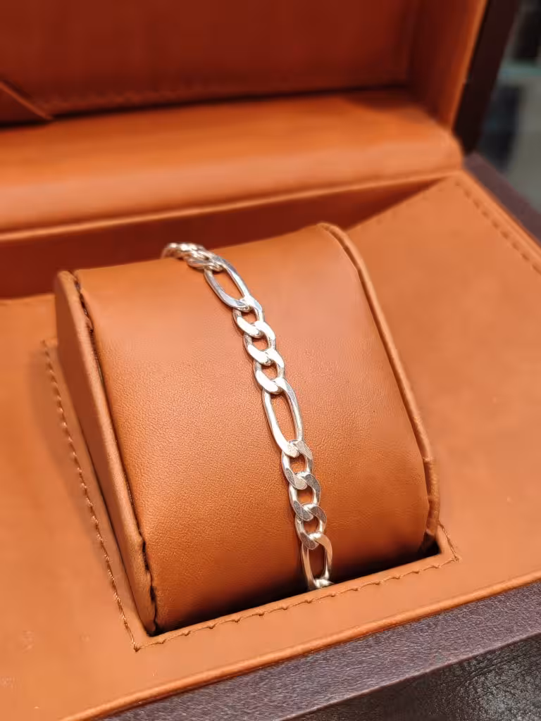 دستبند نقره فیگارو