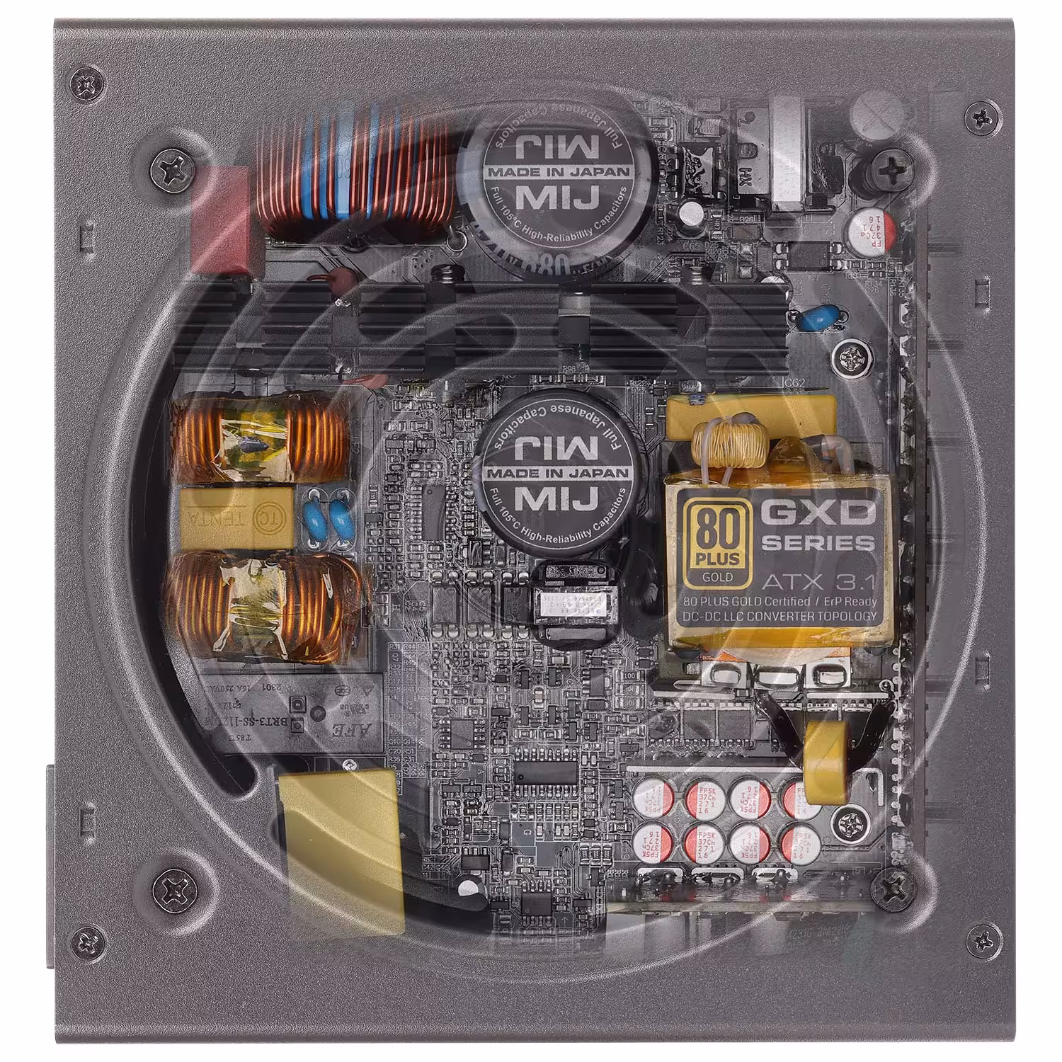 منبع تغذیه کامپیوتر 850w وات گرین مدل GP850B-GXD