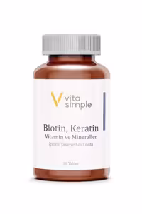 قرص بیوتین، کراتین، ویتامین ها و مواد معدنی VitaSimple - بسته 30 عددی