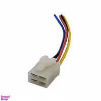 سوکت رله فن انژکتور 4 فیش مادگی آریکو کد 1408 مناسب پراید