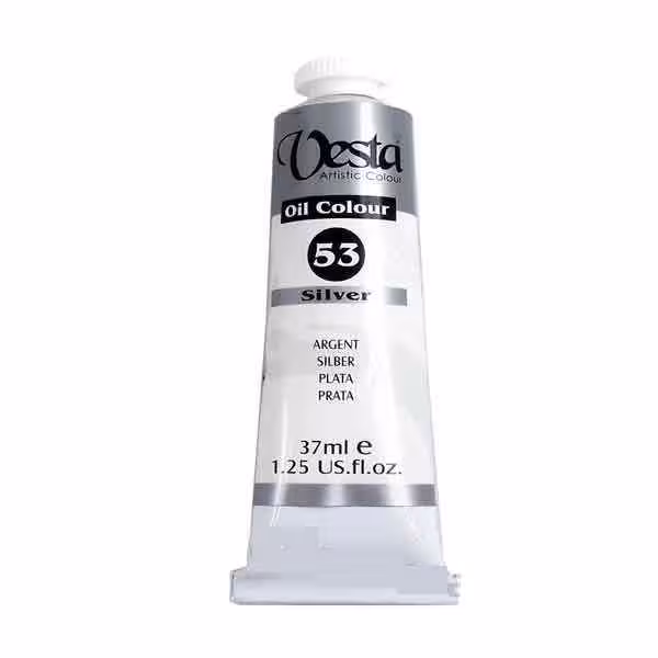 رنگ روغن 37میل وستاکد53 SILVER