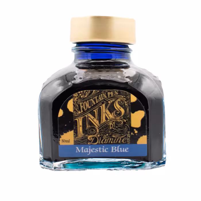 جوهر خودنویس دایامین آبی جادویی DIAMINE INK Majestic blue 80 cc