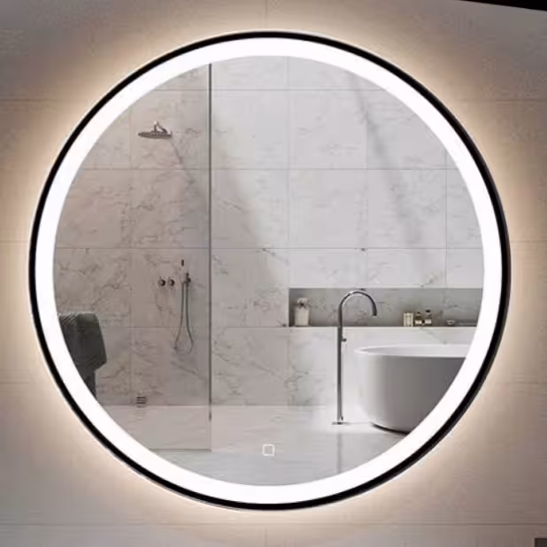 آینه بک لایت سند بلاست مدل D04 سایز قطر 70