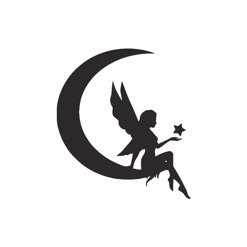 برچسب طرح فرشته و ماه کد 2717