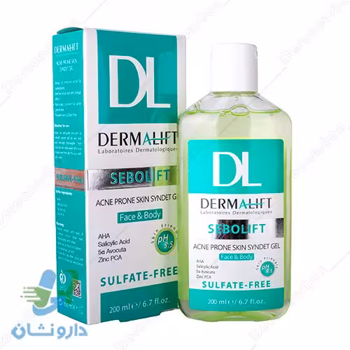 ژل شستشو صورت درمالیفت مخصوص پوست های چرب و جوشدار
