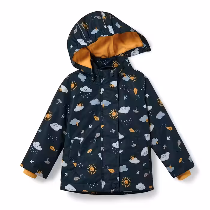 بارانی طرح دار با لایه پلار بچگانه چیبو