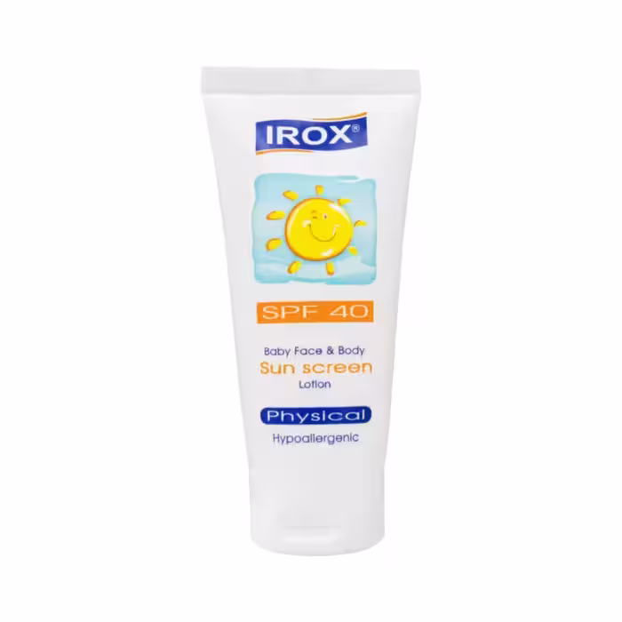 لوسیون ضدآفتاب فیزیکال صورت و بدن SPF40 اطفال ایروکس