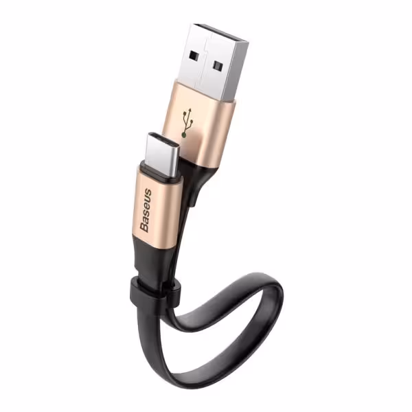 کابل Type C باسئوس مدل Baseus Nimble Type-C 23CM Gold - فروشگاه اینترنتی پروتاچ