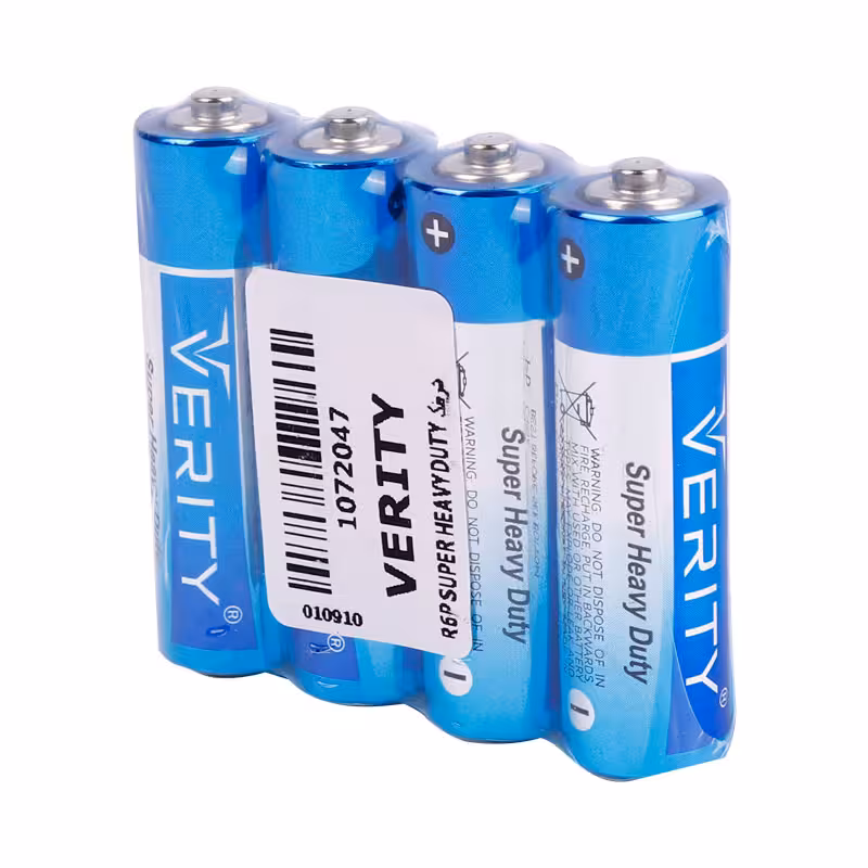 باتری چهار تایی قلمی وریتی VERITY مدل Super Heavy Duty AA