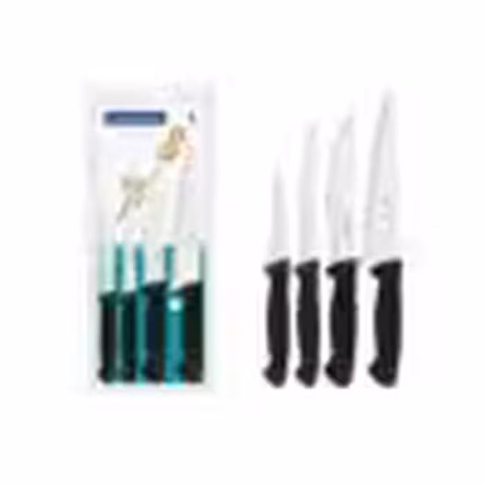 پک 4 تایی چاقو استیل برند ترامونتینا Tramontina USUAL مشکی