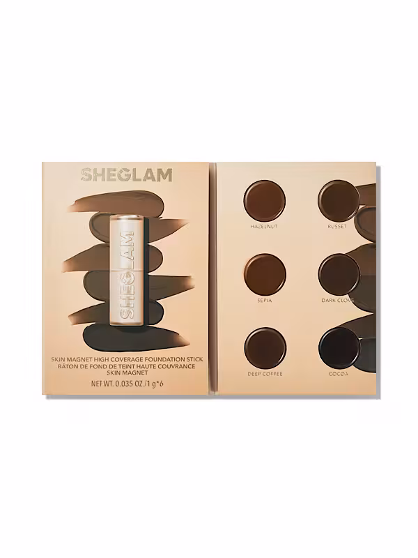 کرم پودر استیکی با پوشش بالا Skin Magnet - رنگ Deep شیگلم SHEGLAM