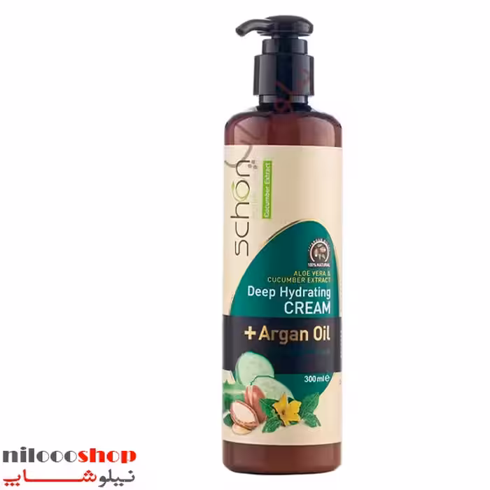 کرم مرطوب کننده پمپی آلوئه ورا و خیار شون حجم 300میلی لیتر