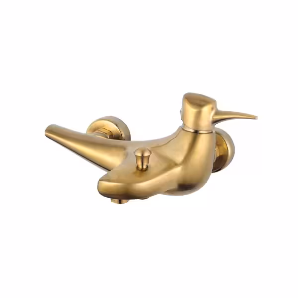 شیر حمام کاویان مدل توکا طلایی مات