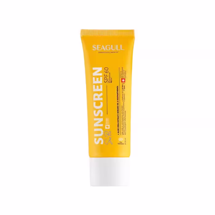 کرم ضد آفتاب SPF60 سی گل مناسب انواع پوست 50 میلی لیتر