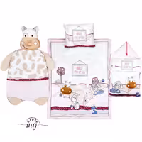 سرویس خواب نوزادی نی نی بان طرح مزرعه مجموعه 5 عددی کودک