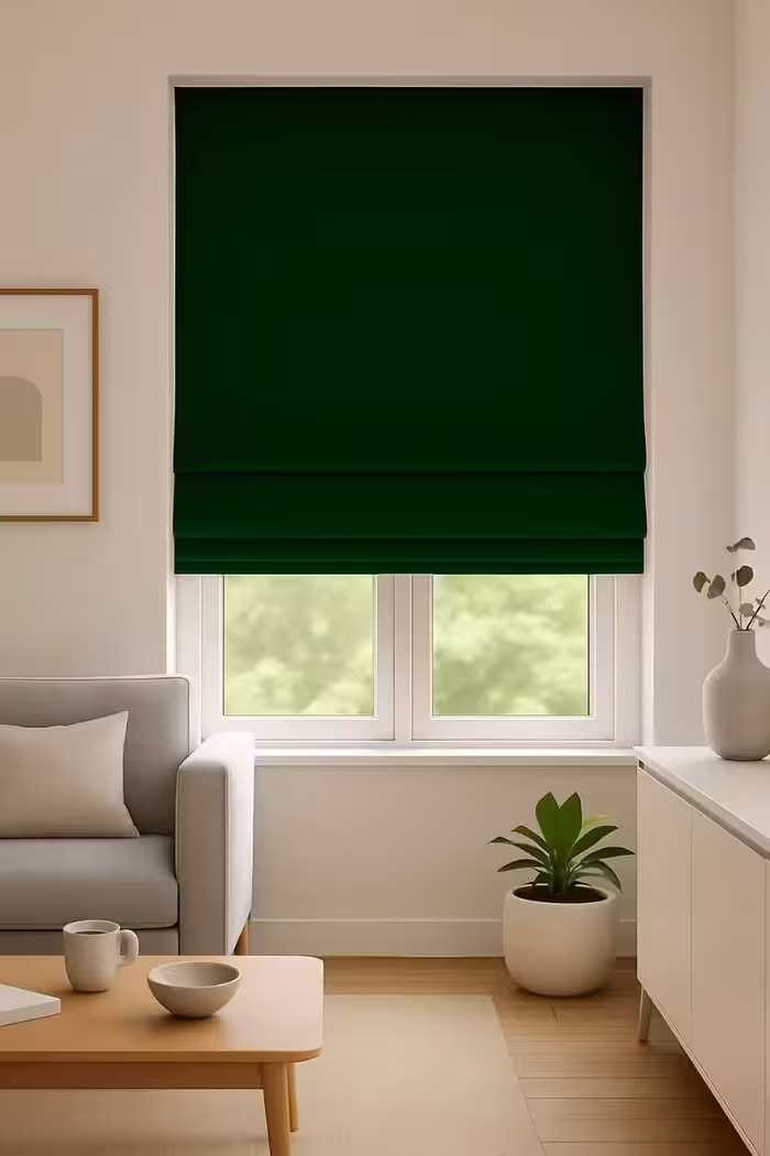 پرده شید رومن سبز درباری-22