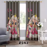 پرده سه بعدی طرح اسب تک شاخ