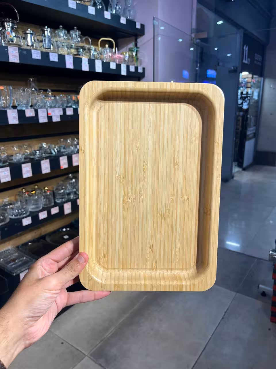 سینی بامبو مستطیل کوچک