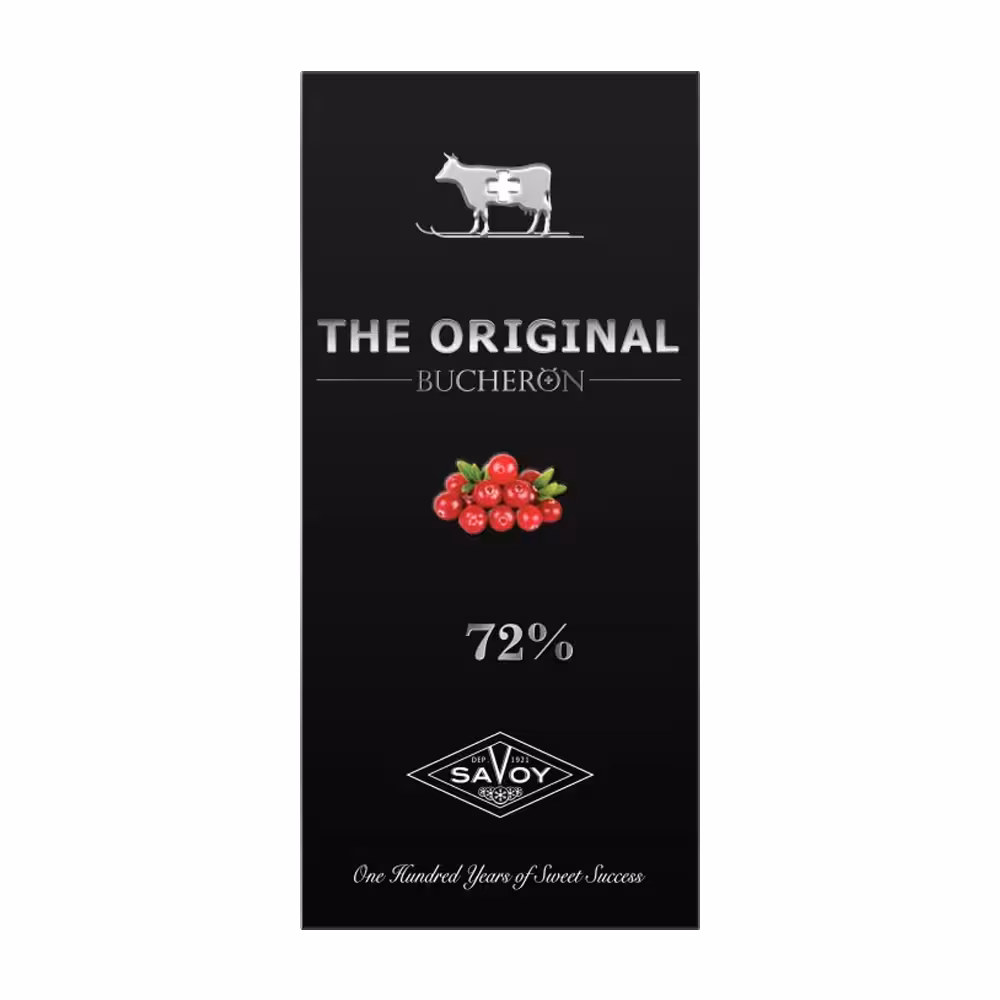 شکلات تلخ تخته ای بوچرون با تکه‌های کرنبری 90 گرم