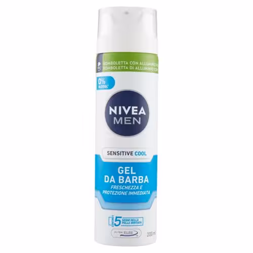 ژل اصلاح ضد حساسیت خنک کننده نیوآ Nivea Sensetive Cool Gel Beard 200 Ml