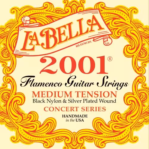 سیم گیتار لابلا فلامنکو مدل 2001La Bella Flamenco Guitar Medium Tension String