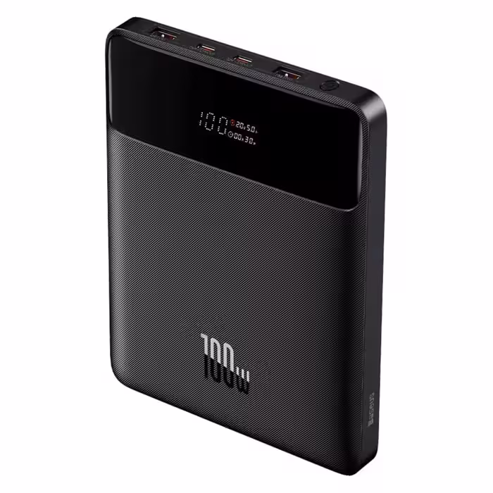 پاوربانک بیسوس مدل PPBLD100-X با ظرفیت 20000 میلی آمپر ساعت و توان 100 وات