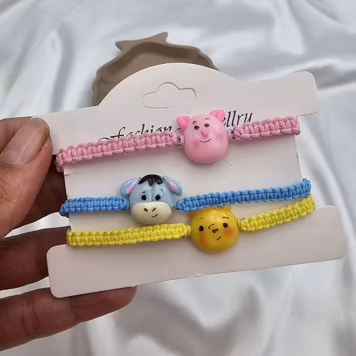 دستبند ست بافت سه تایی