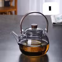 قوری پیرکس درچوبی