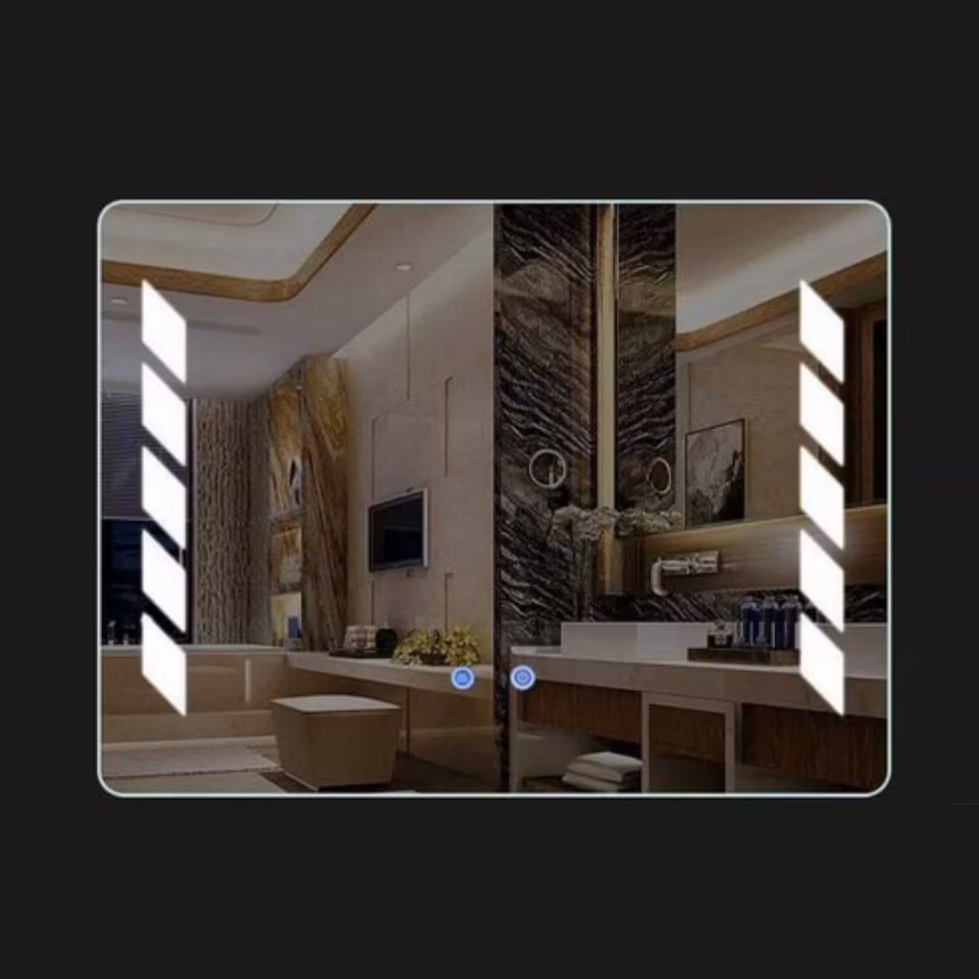 آینه بک لایت سند بلاست مدل MF08 سایز 50*70