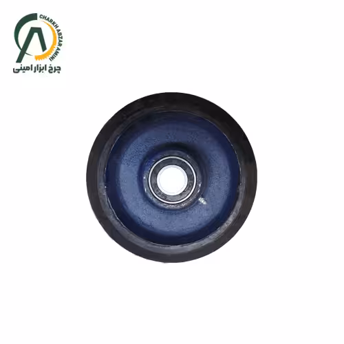 چرخ تک چدن لاستیکی A قطر 250 میلی متر