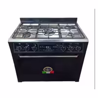 اجاق گاز طرح فر تکنو پروسا techno مدل 16000 مشکی صفحه استیل