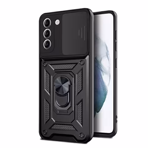 قاب ضد ضربه بتمنی کشویی هولدردار مناسب برای samsung S21 FE