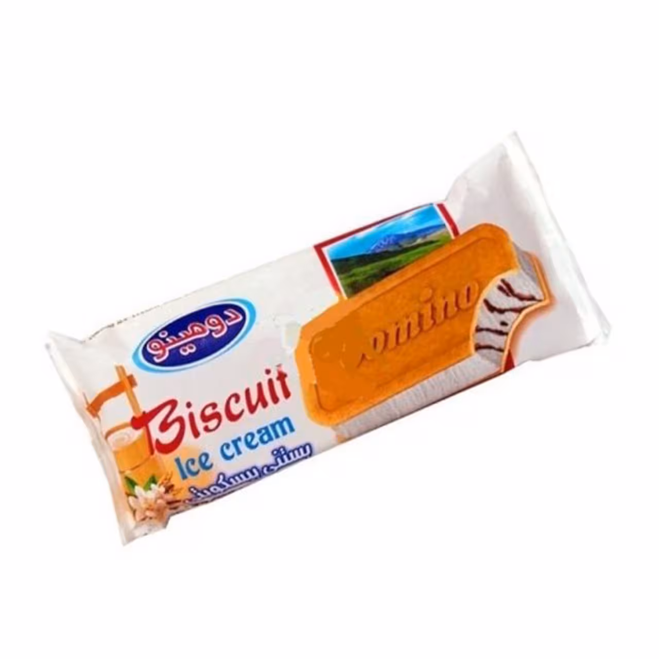 بستنی بیسکویتی وانیلی دومینو 85 گرمی