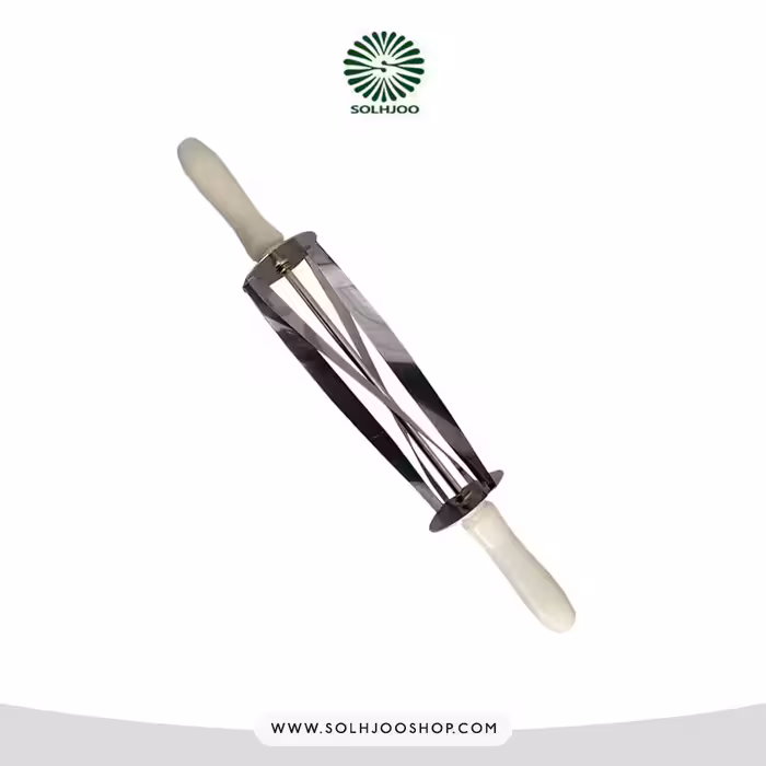 وردنه کروسان استیل بزرگ 25 سانتی متر