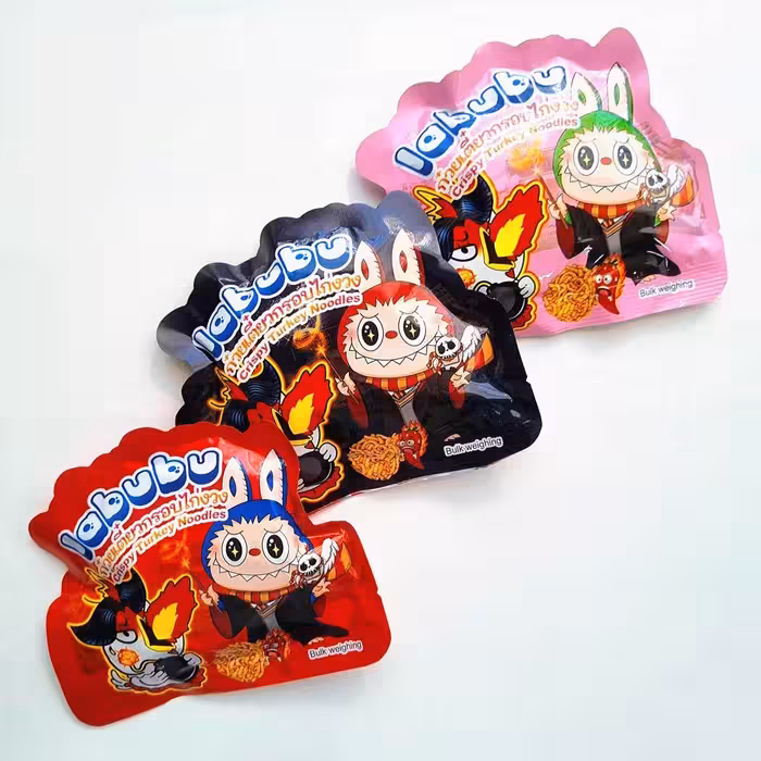 چیپس نودل لبوبو کرانچی بسته 30 عددی labubu