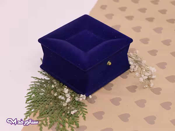 جعبه جواهرات لوکس آبی B8050