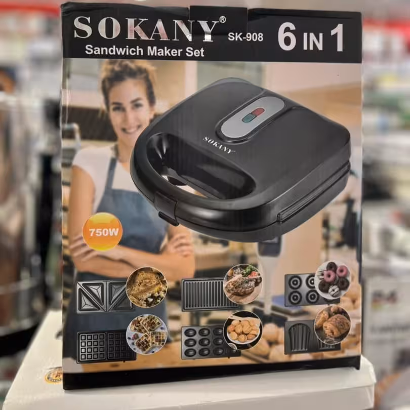 اسنک و وافل ساز6کاره سوکانی اصل وارداتی