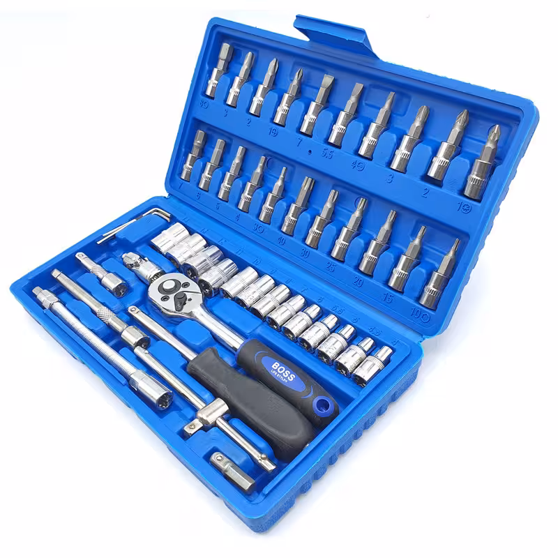 آچار همه کاره باس مدل DR.SOCKET-SET مجموعه 46 عددی | کالا مکس