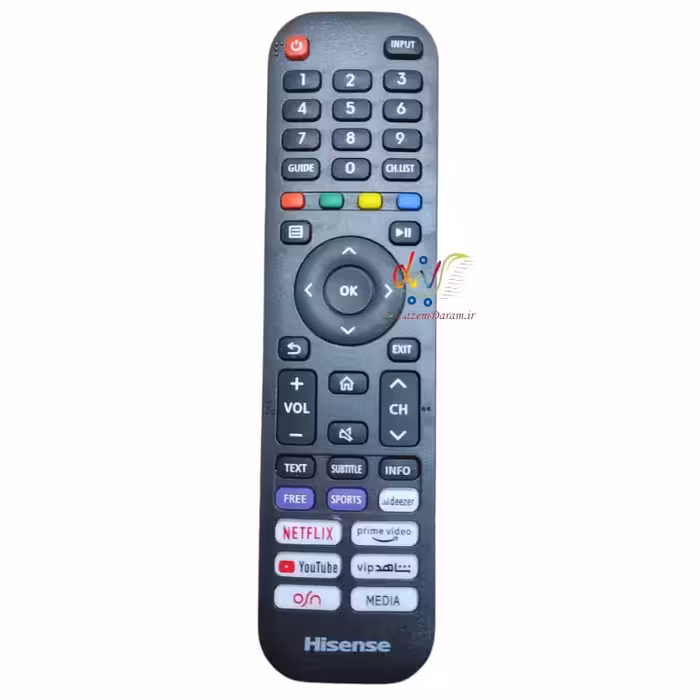 کنترل تلویزیون هایسنس کوتاه شاهد کد 235