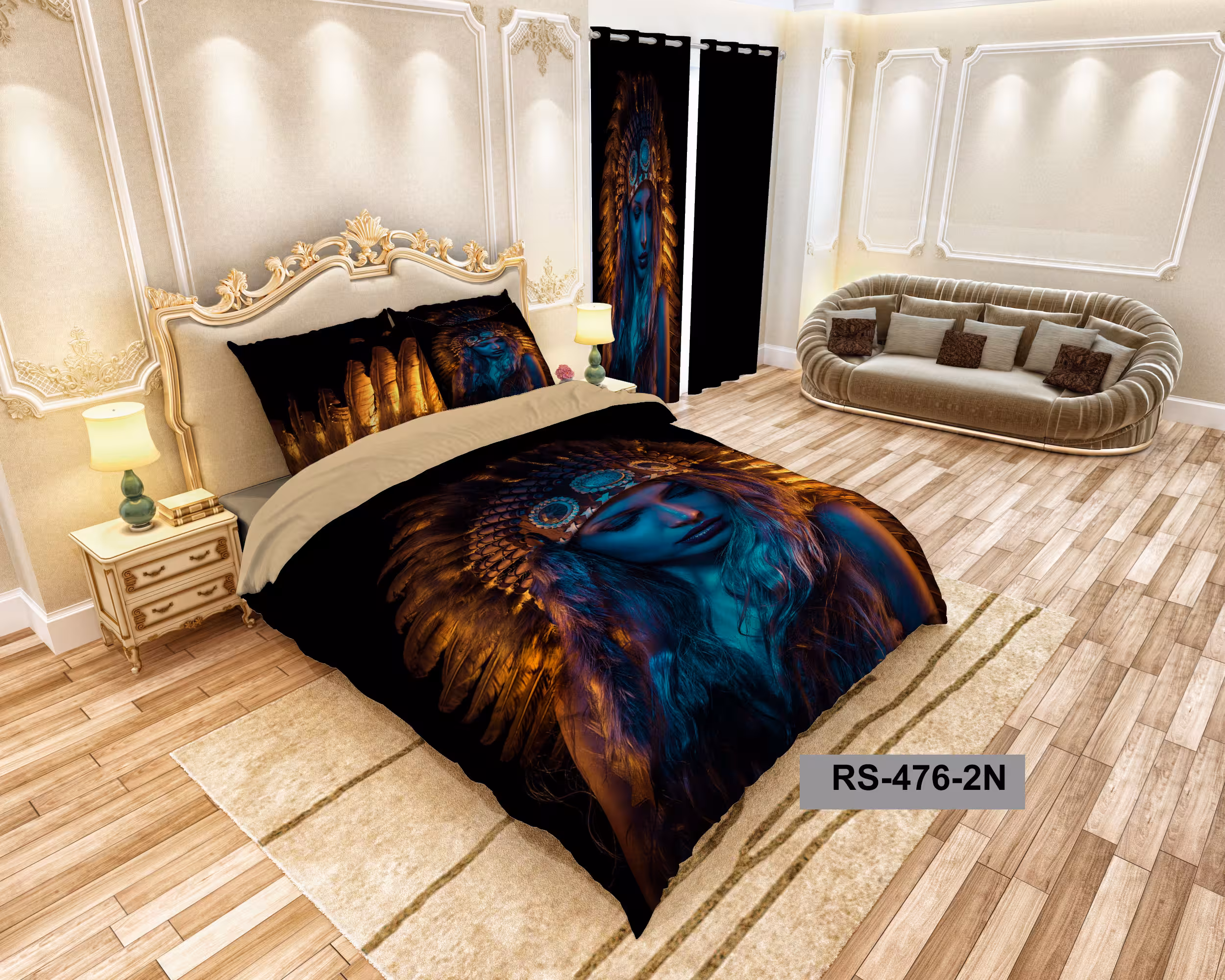 لحاف روتختی تنسل سه بعدی (3D) کالای خواب متین کد 0476