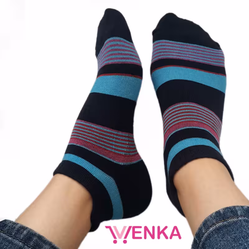 جوراب مچی طرح راه راه 99363