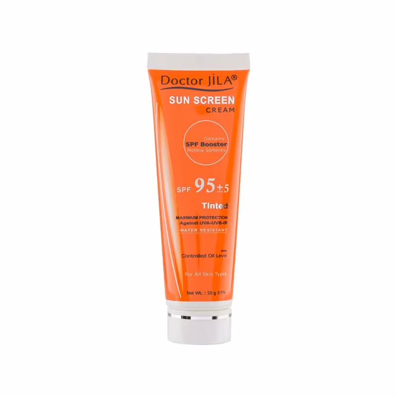 کرم ضد آفتاب رنگی spf 95 دکتر ژیلا حجم 50 میلی گرم